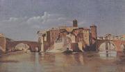 Jean Baptiste Camille  Corot Ile et pont San Bartolomeo (mk11) oil painting on canvas